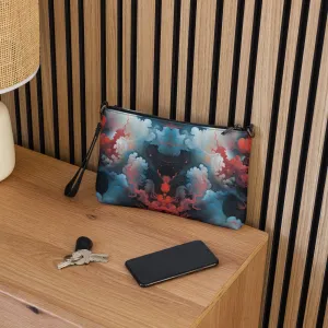 Versatile Crossbody Bag Ethereal Crimson Flow - Light