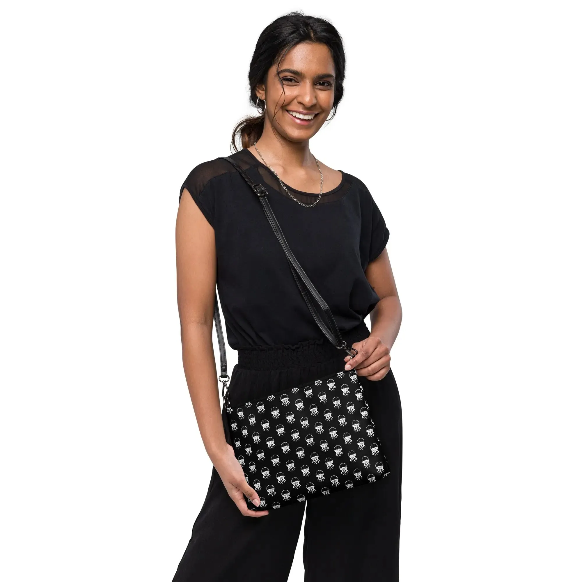 Versatile Crossbody Bag Jellyfish Invaders