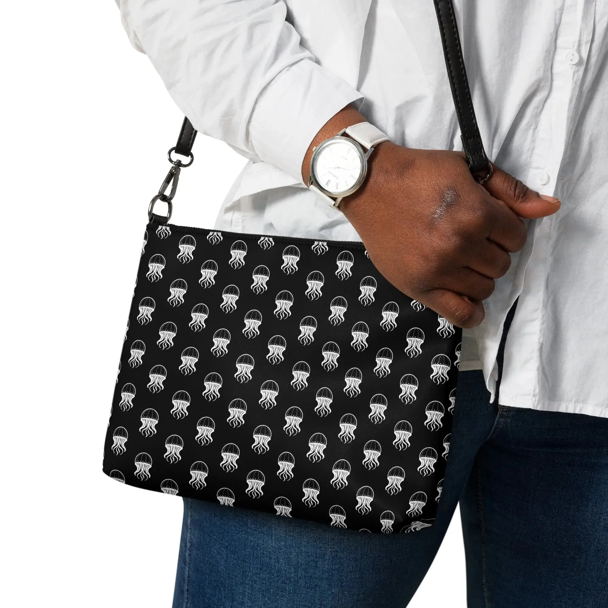 Versatile Crossbody Bag Jellyfish Invaders