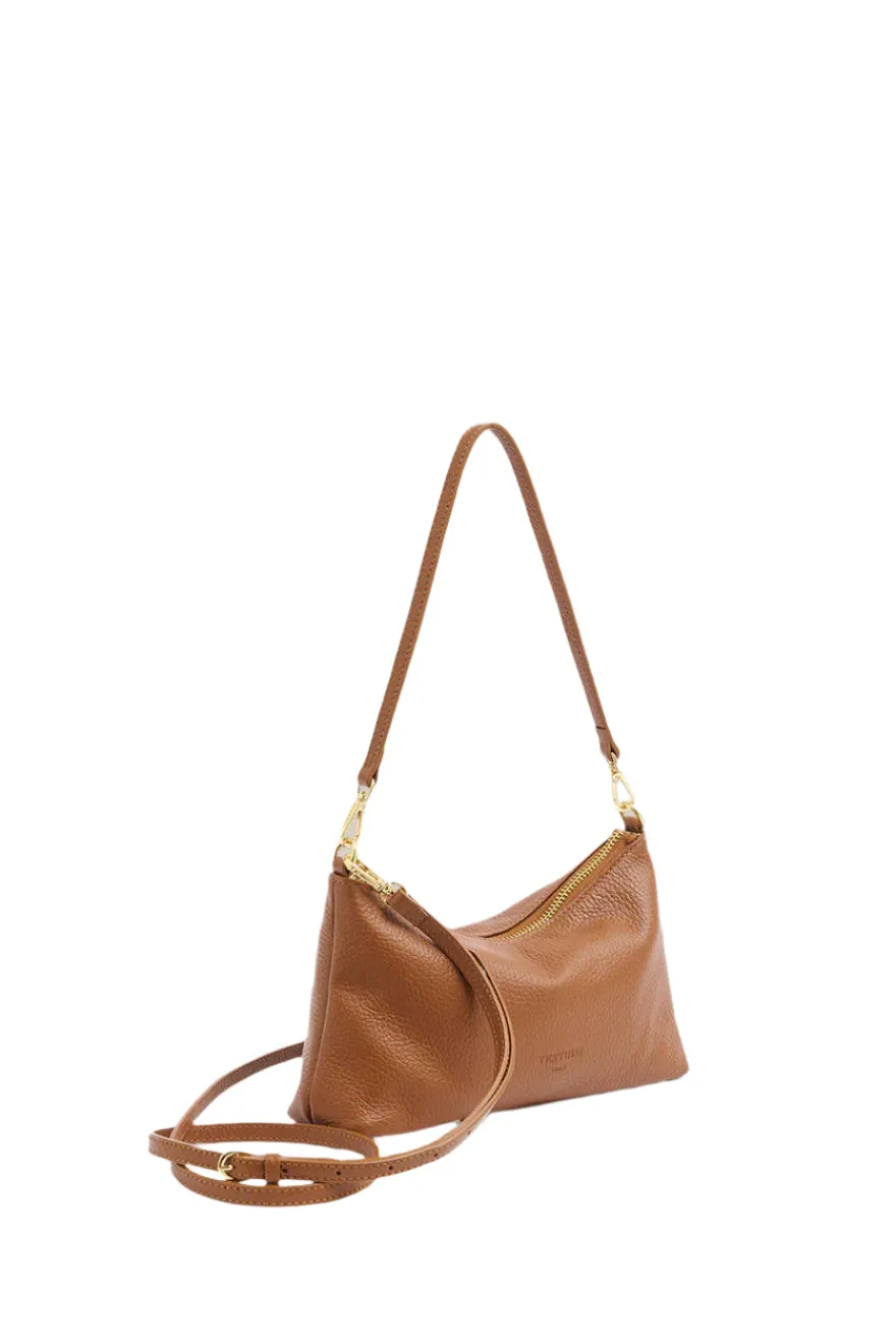 Vestirsi Ashley Tan Leather Crossbody Bag