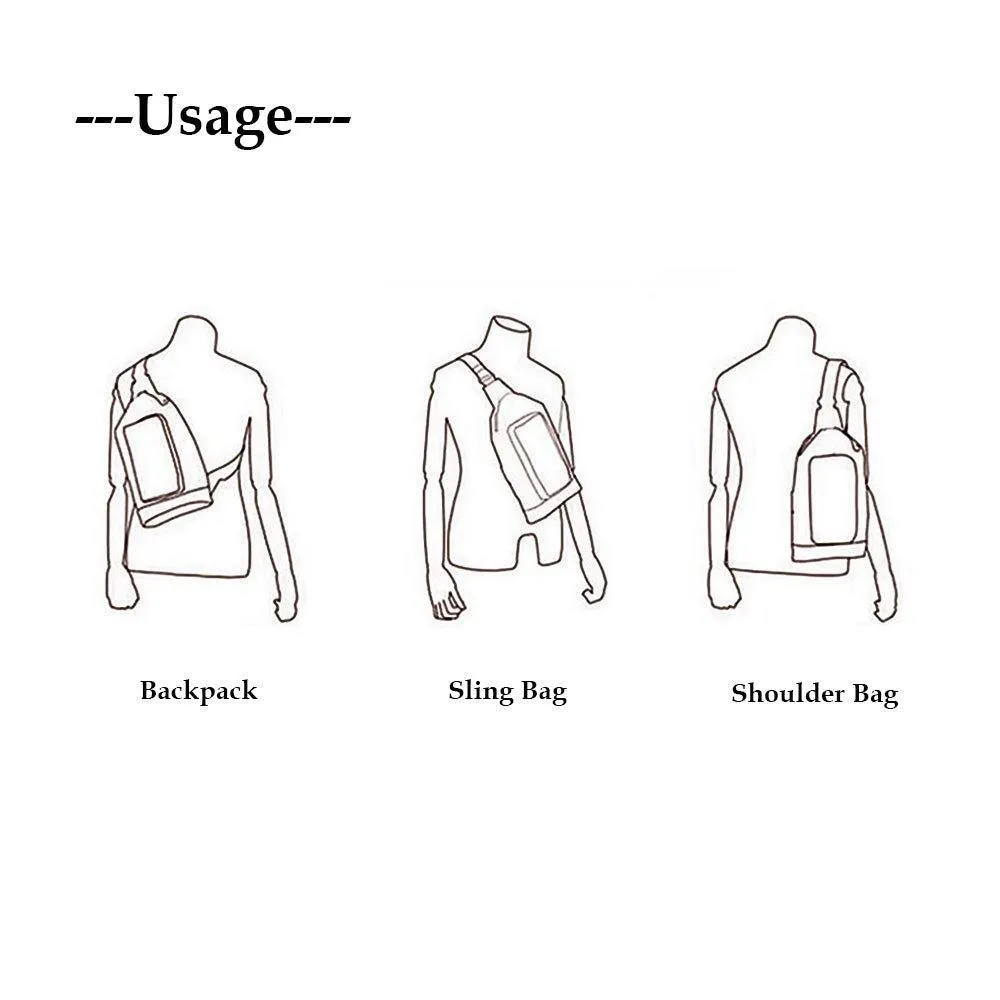 Vintage Mens Sling Leather Backpacks