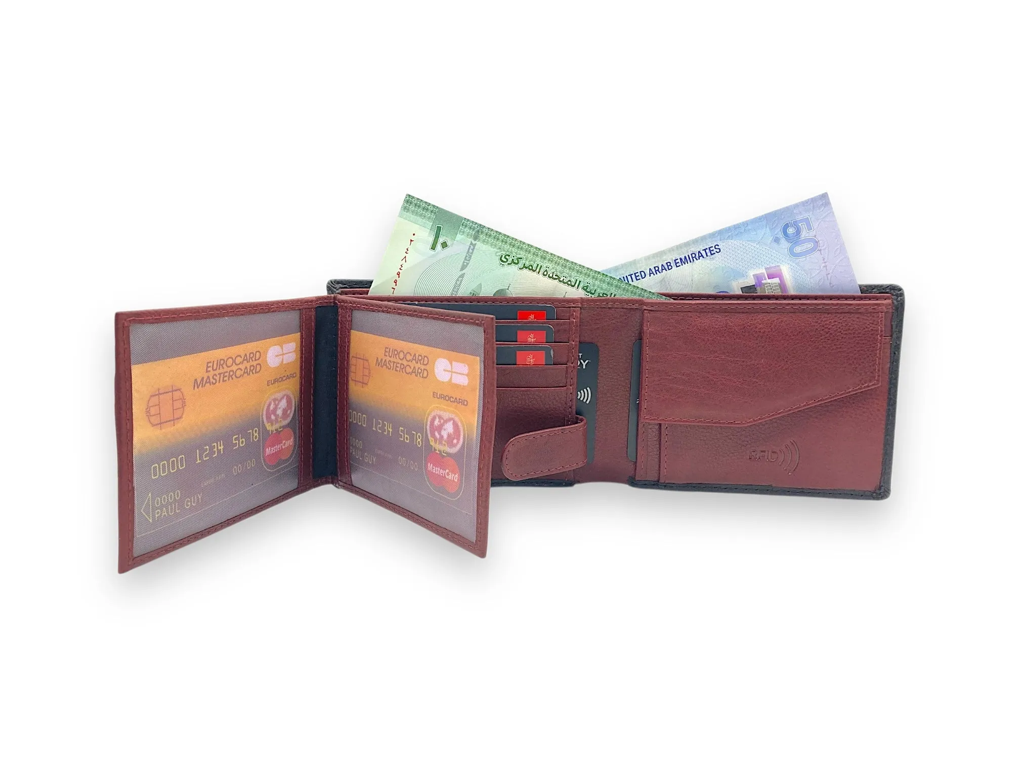 VIP - RFID Maximum Card & Coin Billfold Wallet, Men's Wallet # 1013CP
