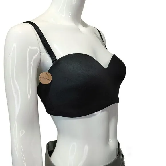 Wacoal Staying Power Wire Free Strapless Bra Black STYLE 854372 Size 36C