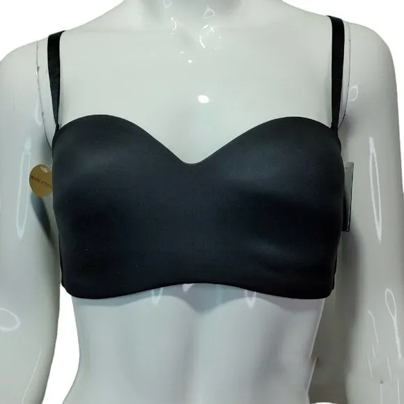 Wacoal Staying Power Wire Free Strapless Bra Black STYLE 854372 Size 36C