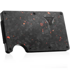 Wallet - Carbon Fiber   Fire Red