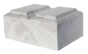 White Carrera Companion Tuscany Cultured Marble Urn