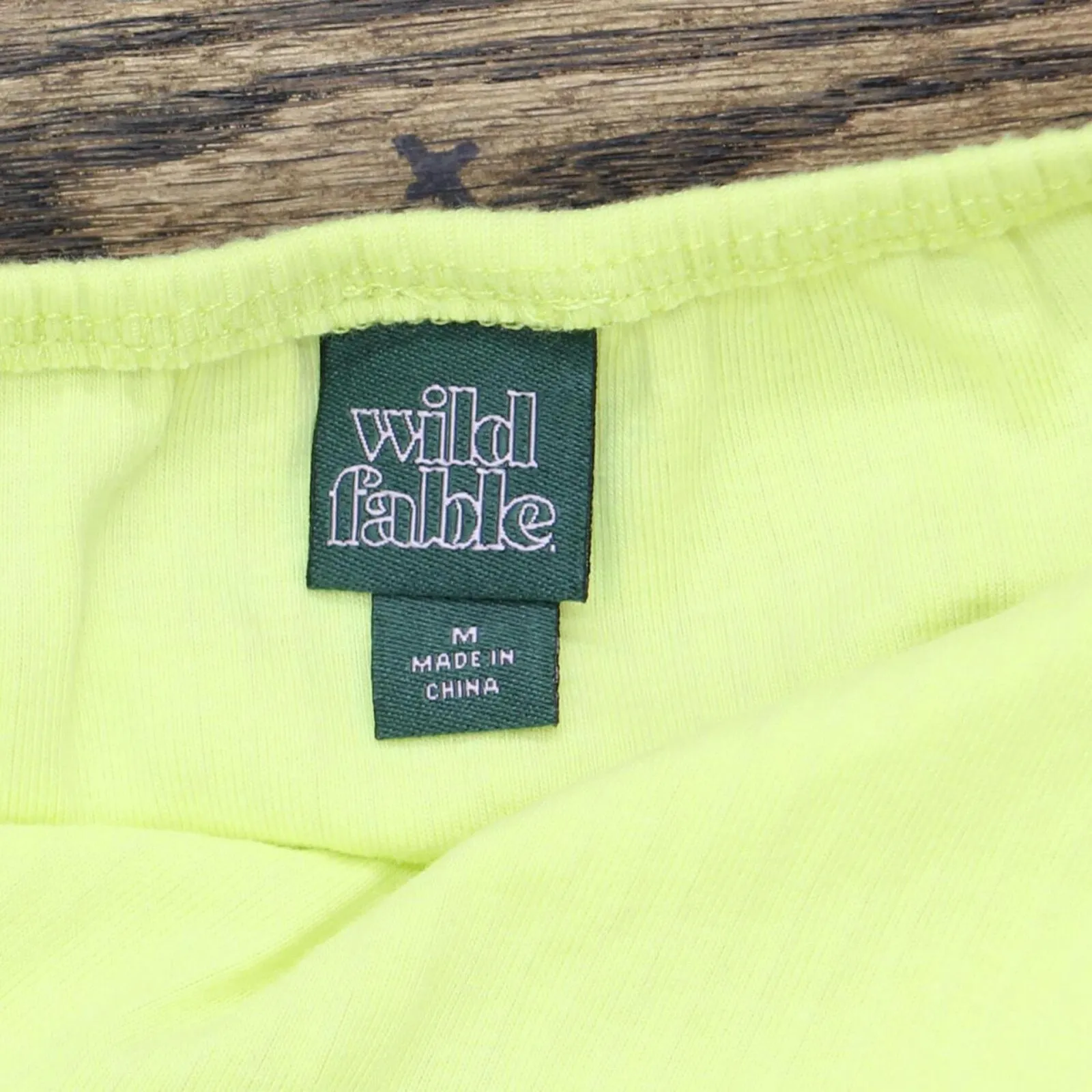 Wild Fable Women's Lace-Up Front Versatile Tiny Halter Top 84660376 Lime Green M