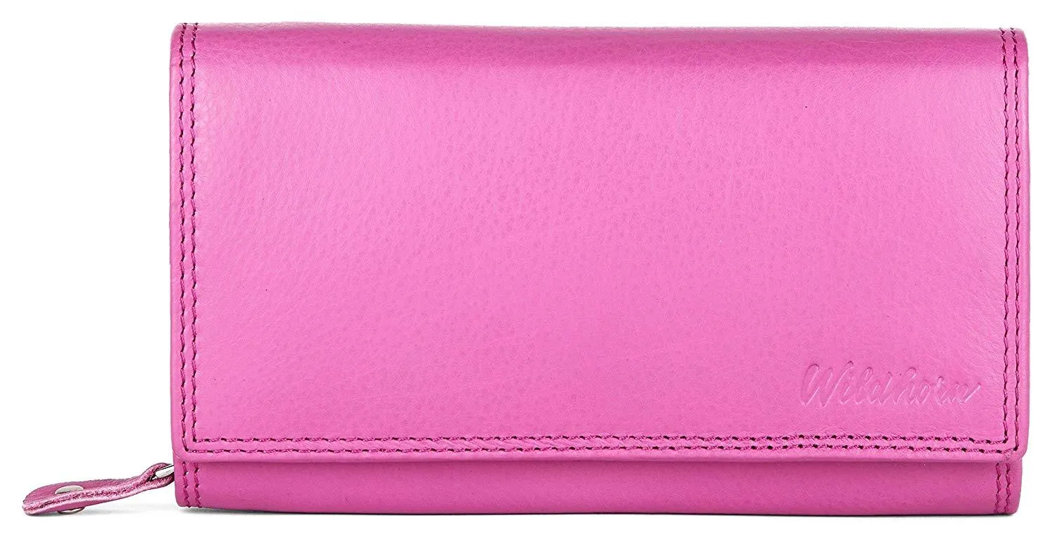 WildHorn®Women's Leather Wallet and Pen Combo Set