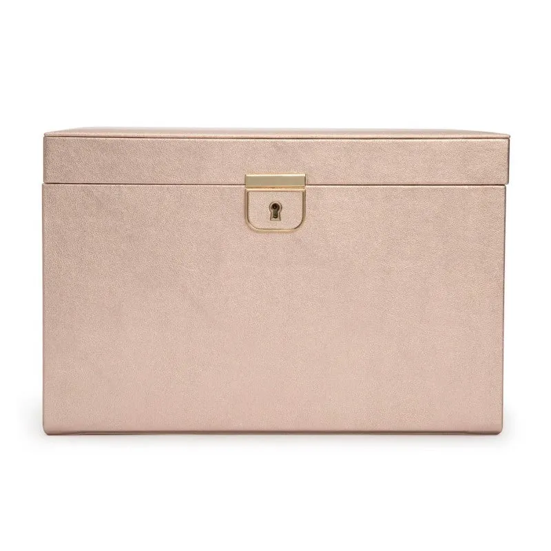 WOLF Palermo Large Jewelry Box in Rose Gold