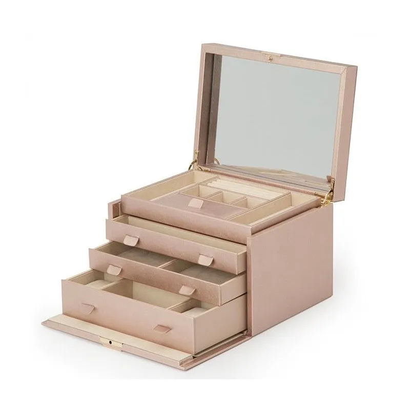 WOLF Palermo Large Jewelry Box in Rose Gold
