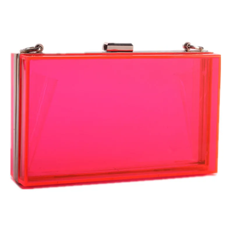 Women Evening Bags Acrylic Transparent Day Clutch Female Handbags Purse Luxury Brand Ladies Messenger Shoulder Crossbody Box Bag