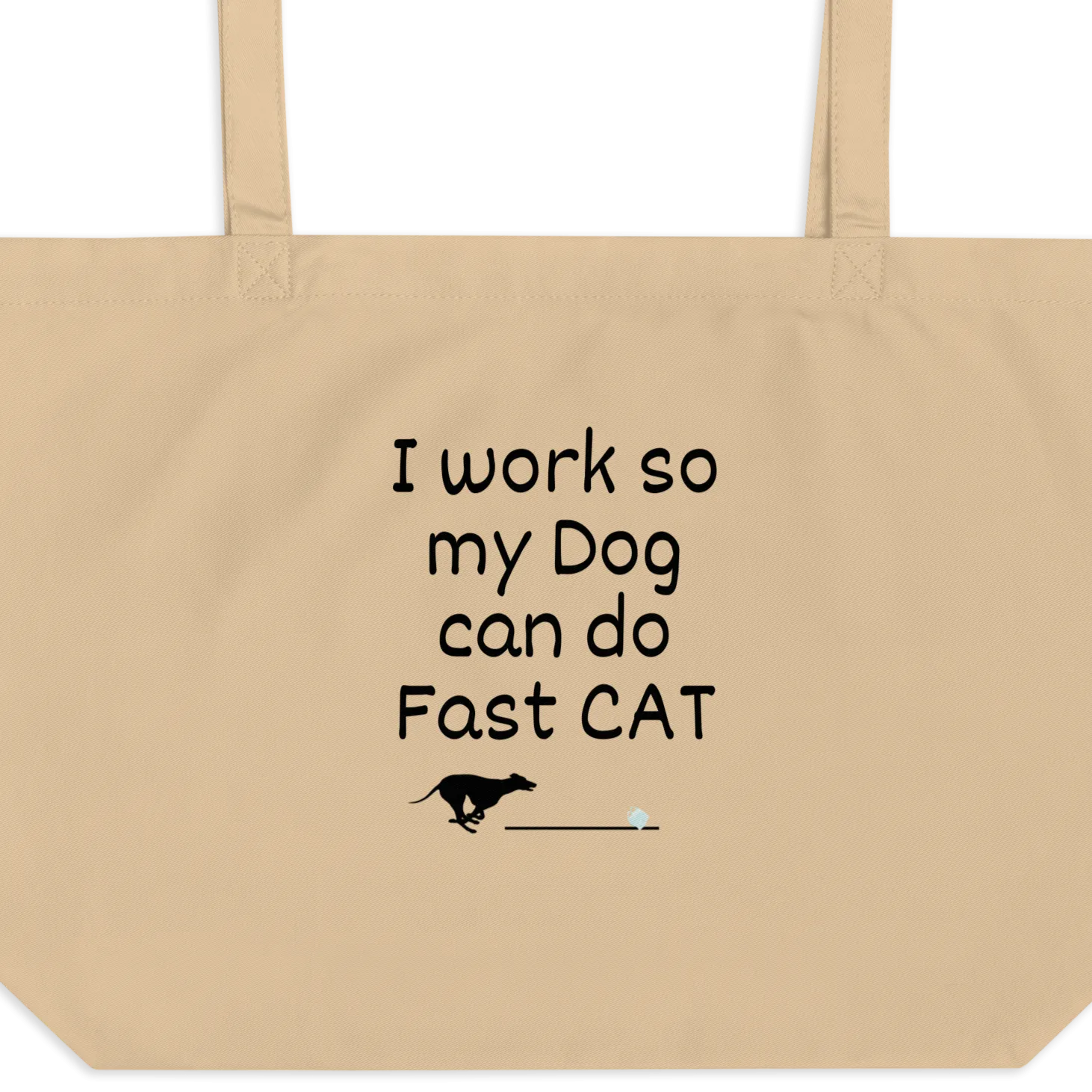 Work for Fast CAT X-Large Tote/ Shopping Bags