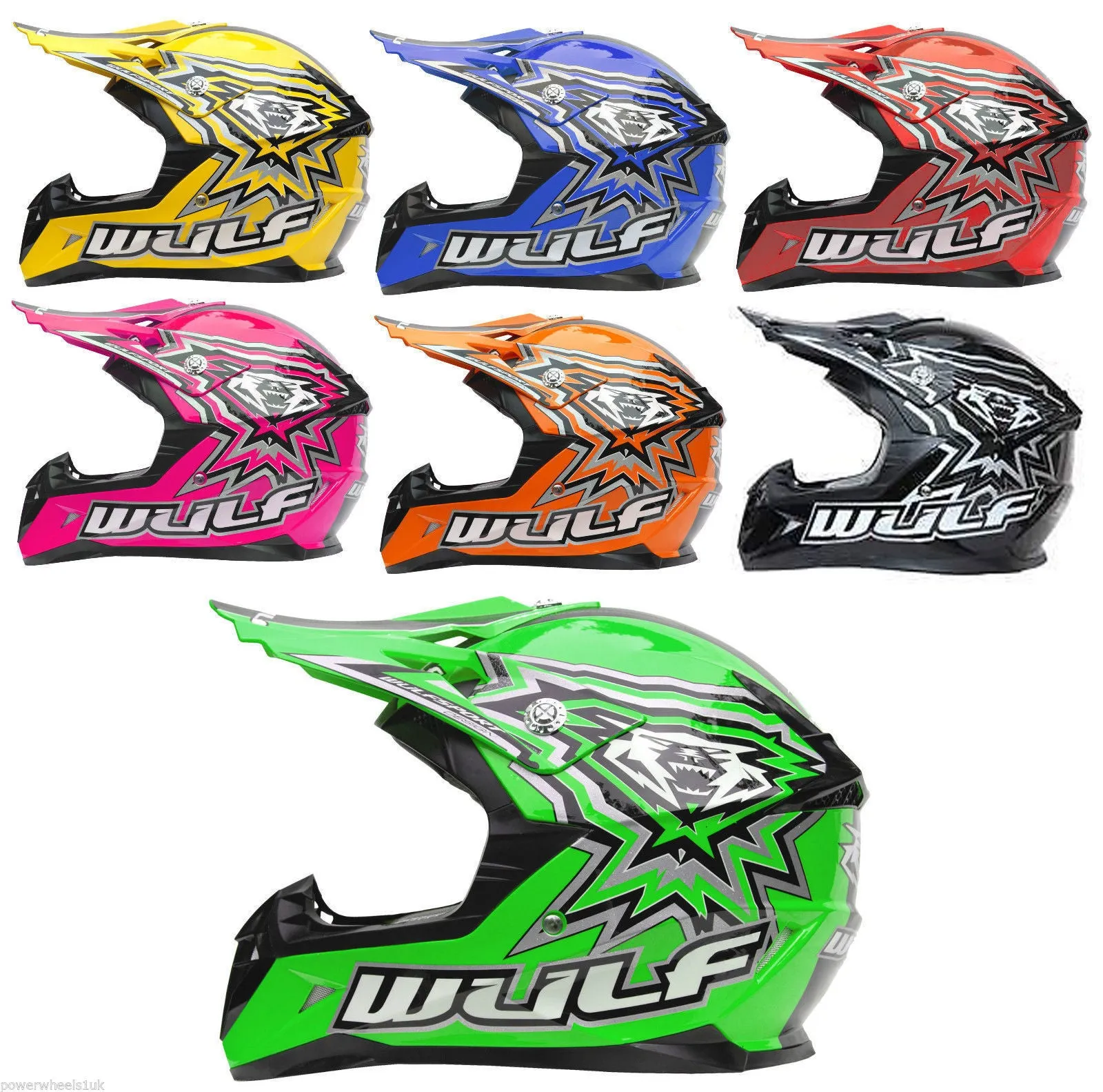 WULFSPORT CUB FLITE EXTRA / KIDS OFF ROAD HELMET / VARIOUS COLOURS