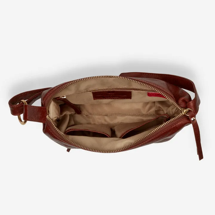Zella Small Crossbody | Brandy